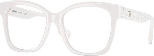 Burberry Sylvie Plastic Eyeglass Frame Butterfly White BU2363 3007