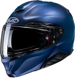 HJC Rpha 91 Flip-Up Helmet with Sun Visor ECE 22.06 Semi Flat Metalic Blue