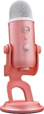 Blue Microphones Πυκνωτικό Μικρόφωνο USB Yeti Επιτραπέζιο Φωνής σε Ροζ Χρώμα