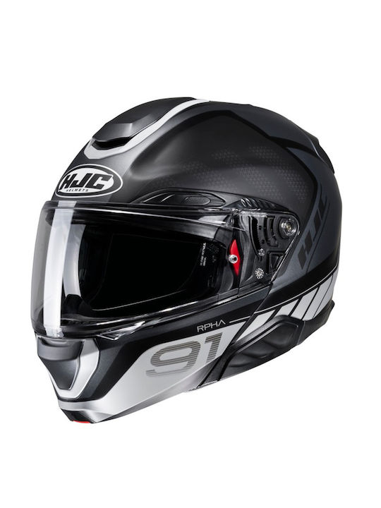 HJC Rpha 91 Rafino MC5SF Motorcycle Helmet Flip-Up ECE 22.06 with Sun Visor
