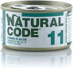 Natural Code 11 Wet Food for Adult Cats In Can with Tuna 1pc 85gr