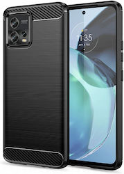 Tech-Protect Carbon Umschlag Rückseite Silikon Schwarz (Moto G72) 4650991