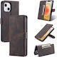 AZNS Wallet Piele artificială Cafea (iPhone 14 Plus)