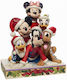 Enesco Christmas Plastic Figure Height 15cm Mickey and Friends