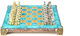 Manopoulos Handgefertigt Schach Metallisch mit Schachfiguren 20x20cm