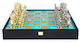 Manopoulos Handgefertigt Schach Metallisch E-Gitarren mit Schachfiguren 41x41cm
