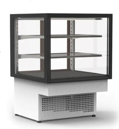 Sayl Barcelona Integra Drop-In Vitrină încălzită cu cameră 3 Nivele L60 x l60 x Î51.5 cm