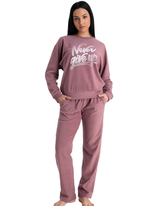 Rachel Set Winter Women's Pajamas Pink