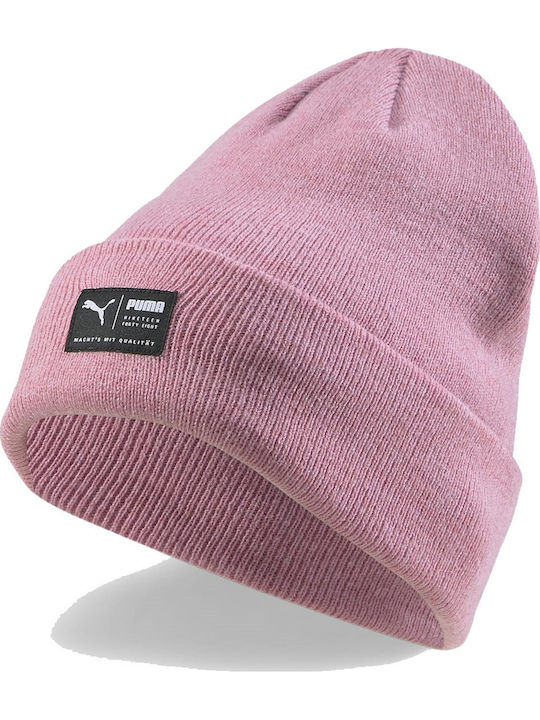 Archive Heather Beanie Unisex Σκούφος με Rib Πλέξη σε Ροζ χρώμα