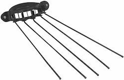 Hosseven 02019 Trocknungsgestell Rauchrohr Emaille 150mm Schwarz