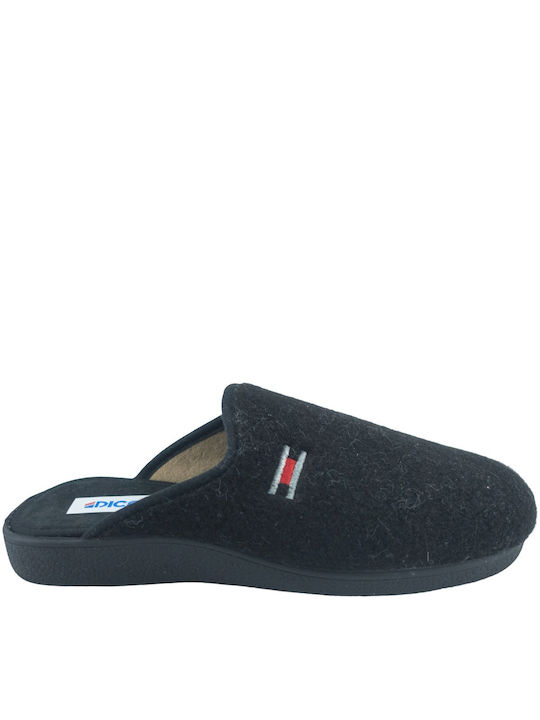 Dicas Men's Slipper Black