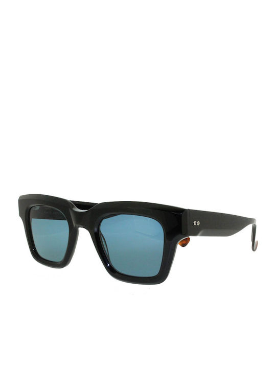 Gigi Barcelona Kant Unisex Sunglasses with Black Plastic Frame and Blue Polarized Lens 6745/1