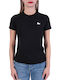 Lacoste Damen Baumwolle Bluse Kurzärmelig Schwarz