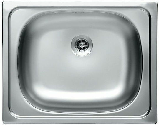 Kuchinox Orion Drop-In Inox Μ50xΠ40cm Argintiu