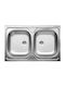 Kuchinox 50 2 SK5_020T Vessel Sink Inox Satin W80xD50cm Silver