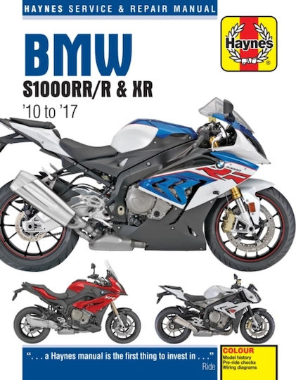 BMW S1000RR/R & XR Service & Repair Manual, (2010 bis 2017)