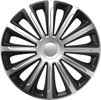 Versaco Car Hubcap Set Trend 14" 4pcs Silver /Black