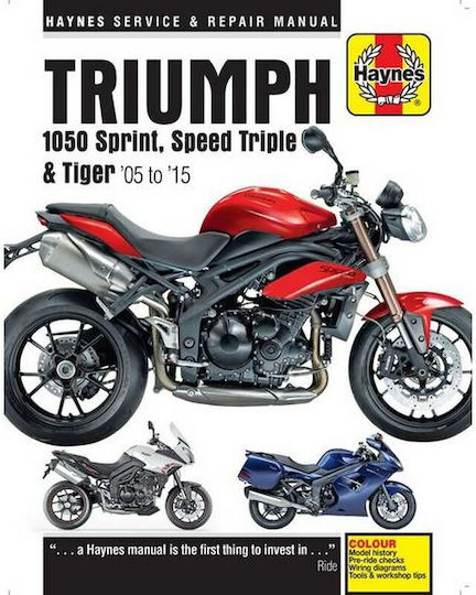 Triumph 1050 Sprint, Speed Triple & Tiger, 05 to 15'
