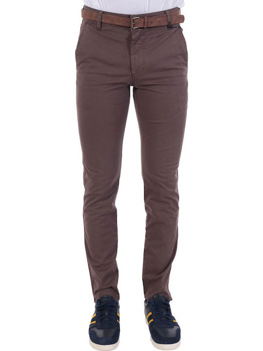 Trousers Chino Elastic Brown