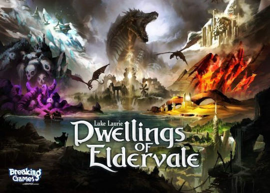 Board Game Dwellings of Eldervale for 1-5 Players 14+ Years Old Breaking Games