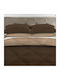 Isadore Lorraine Pilotă Single 160x240cm Microsatin Maro / Bej 320 g/mp²Gsm