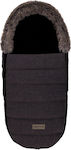 Kikka Boo Fur Universal Ποδόσακος Καροτσιού Αδιάβροχος Melange Black με Fleece Επένδυση 90x40εκ.