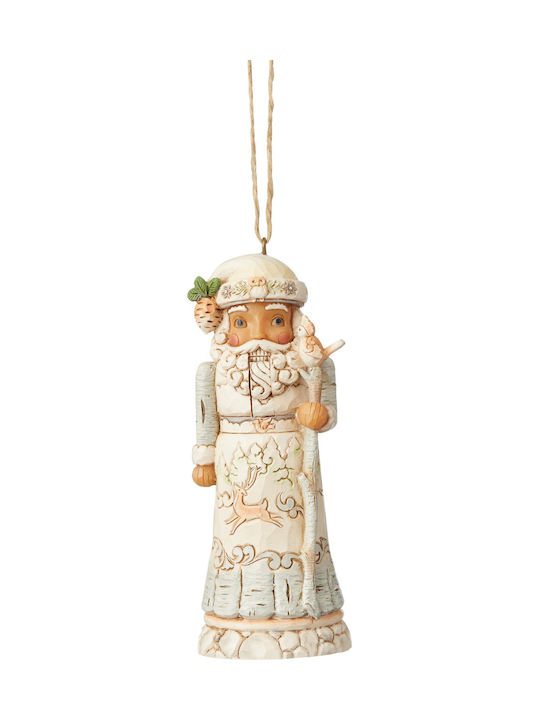 Enesco Christmas Santa Claus Ornament Beige 11.5cm