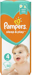 Pampers Πάνες με Αυτοκόλλητο Sleep & Play No. 4 για 9-14kg 50τμχ