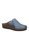 Anatomical Leather Women's Slippers Blue