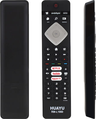 Compatible Remote Control RM-L1660 for Τηλεοράσεις Philips