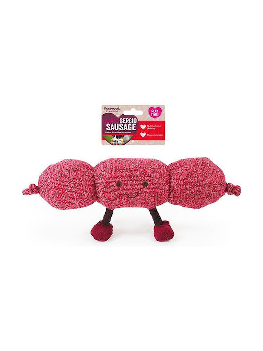 Rosewood Sergio Sausage Spielzeug Hund 35εκ. Rot 1Stück