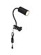Globo Lighting Schreibtischlampe mit flexiblem Arm für Fassung GU10 in Schwarz Farbe