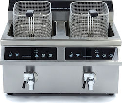 Lappas Ηλεκτρική Φριτέζα Διπλή 3.5kW Χωρητικότητας 2x8lt 58x50x41cm