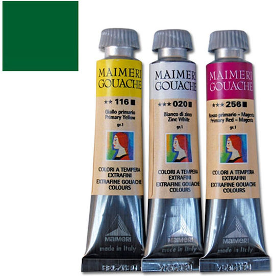 Maimeri Tempera Tempera de Pictură 288 Cinnabar Green Deep în Tubular 20ml 1buc