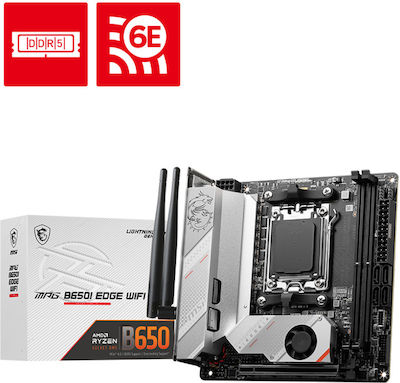 MSI MPG B650I EDGE WIFI Motherboard Mini ITX with AMD AM5 Socket