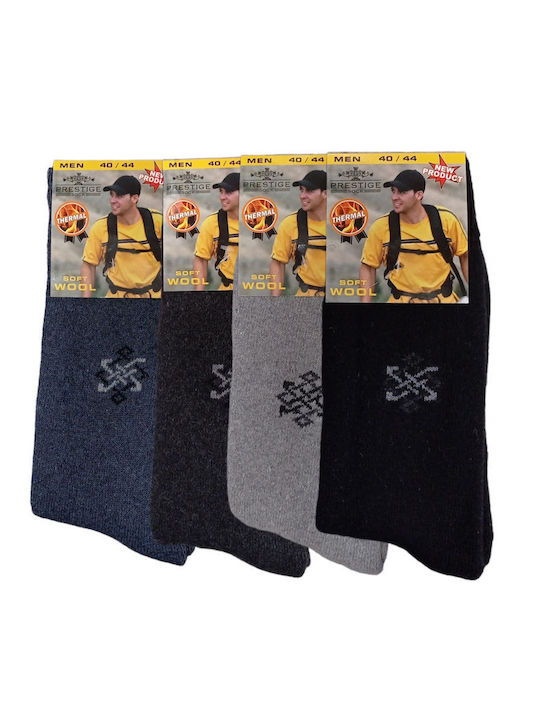 Μάλλινες Ισοθερμικές Κάλτσες 4 Pack Prestige Multicolor
