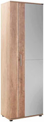 Ξύλινη Παπουτσοθήκη με 10 Ράφια Tori 60x35x187cm