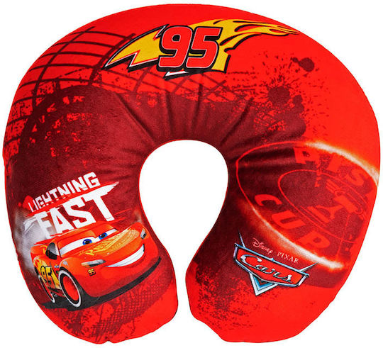Carner Cars McQueen Lightning Travel Pillow for Kids 27x23x9cm Red