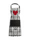 Charalambidis Textiles Heart Apron Multicolour