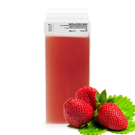 Dust+Cream Hair Removal Wax in Roll-On with Strawberry 100ml