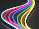 Neon Flex Christmas Light Tube Natural White 220V 720 Light Bulbs Programmable 6m IP67 Slanted Lighting