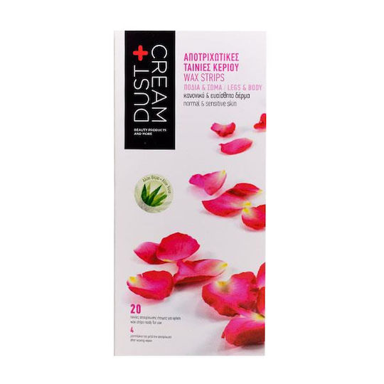 Dust+Cream Wax Strips for Face & Body 24pcs