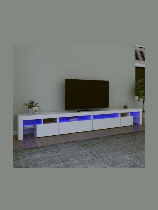 TV-Ständer mit LED-Beleuchtung Weiß M290xT36.5xH40cm