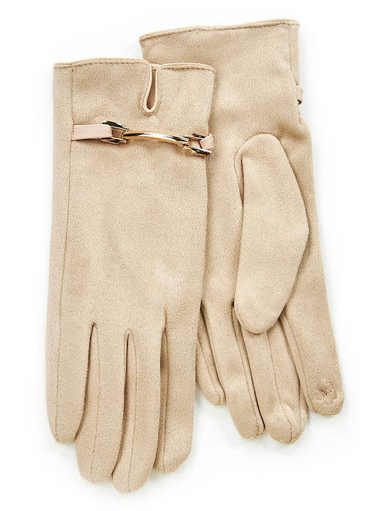 Verde Women's Gloves Beige