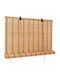 Klikareto Shade Blind Bamboo in Brown Color L180xH180cm