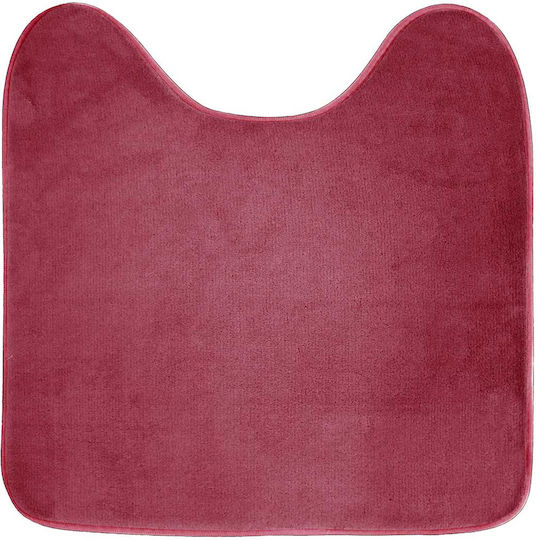 Πατάκι Μπάνιου Λεκάνης L-C Vitamine 1801710 Framboise 45x45εκ.