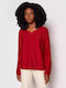 Tommy Hilfiger Women's Long Sleeve Evening Sweater Red