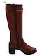 Desiree Shoes Anatomic Leather Women's Boots with Zipper Rosy1 Brown ROSY1