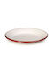 Ibili Bordeaux Teller Untiefe Emaye Beige mit Durchmesser 24cm