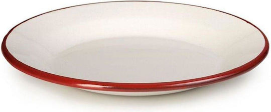 Ibili Bordeaux Plate Shallow Emaye Beige with Diameter 24cm